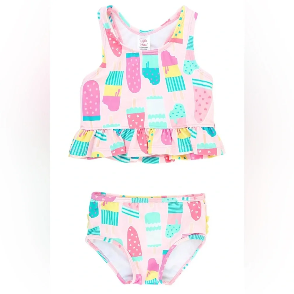 Kids' Ice Cream Social Two-Piece Swimsuit- 4T - Picture 4 of 9